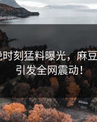 明星傍晚时刻猛料曝光，麻豆app官网引发全网震动！